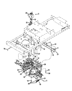 Transmission Assembly Diagram and Parts List for Z-FORCE54 (17BF3AGX-17BF3AGX010)(2012) Cub Cadet Lawn Tractor